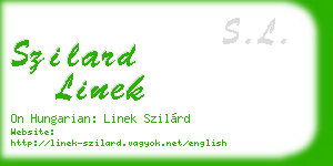 szilard linek business card